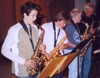 Saxofongrupp från musikskolan